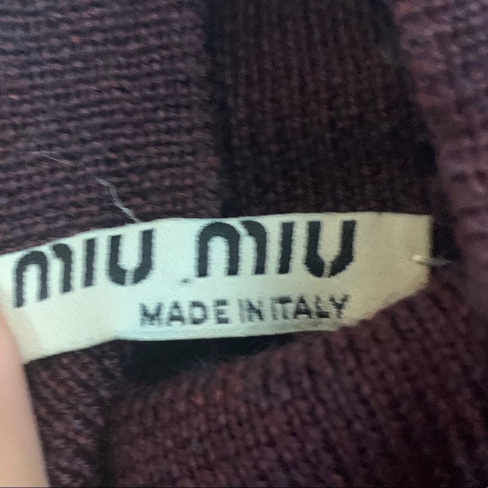 Miu Miu | Turtleneck Wool Knit Sweater - image 2